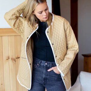 Emerson Fry India Quilted Long Coat - Size M